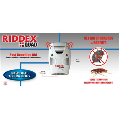 Отпугиватель грызунов и насекомых Riddex Quad 2 в 1