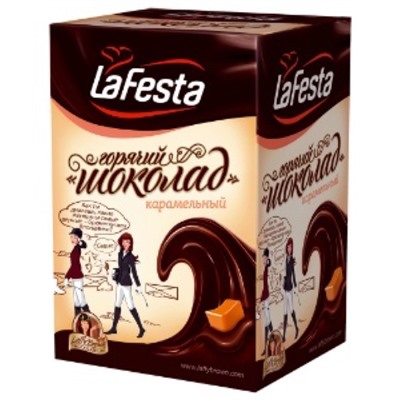 Напитки                                        Lafesta                                        LA FESTA Горячий шоколад Карамель 22 гр.*10 пак. (6) ЖЦ