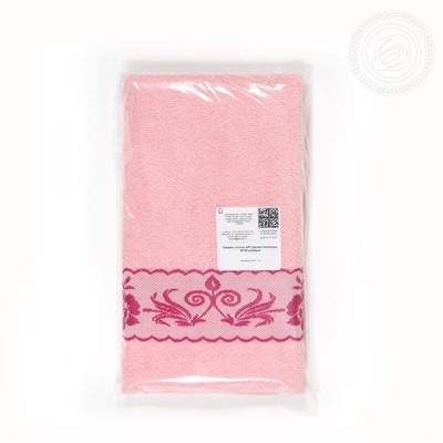Полотенце махровое Прованс розовый Арт Дизайн