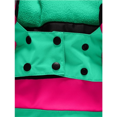 Горнолыжный костюм для девочки зеленого цвета 9318Z