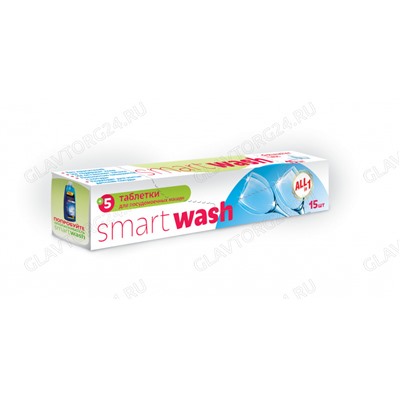 SmartWash Таблетки для Посудомоечных машин, 30шт в упаковке