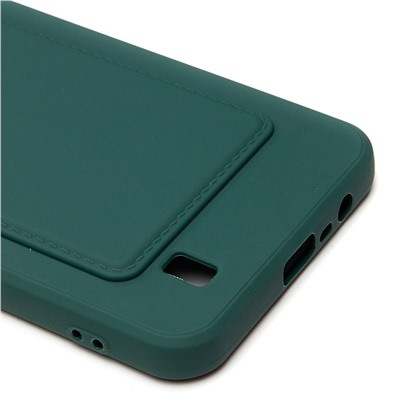 Чехол-накладка SC315 с картхолдером для "OPPO realme C11 2021" (dark green)