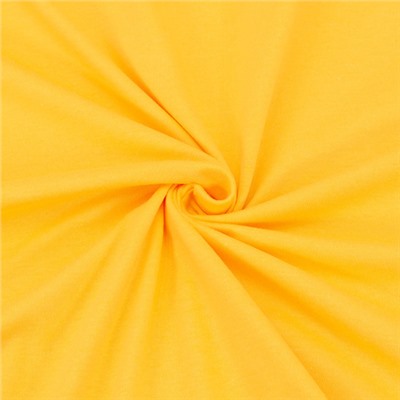 Ткань на отрез кулирка гладкокрашеная М-2029 цвет желтый