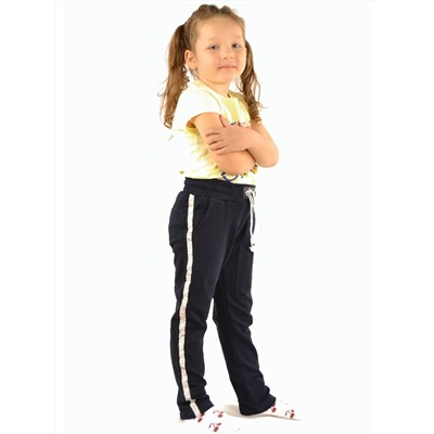 Спортивные брюки для девочки A-YUGI 5049/5050 син