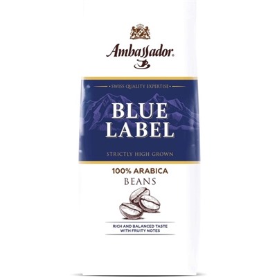 Кофе                                        Ambassador                                        Ambassador Blue Label 200 зерно пакет (12)