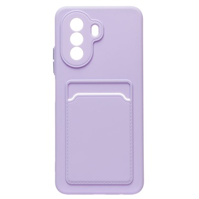 Чехол-накладка SC315 с картхолдером для "Huawei nova Y70/nova Y70 Plus" (light violet)