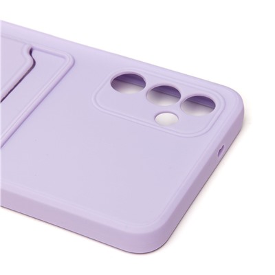 Чехол-накладка SC315 с картхолдером для "Samsung SM-A047 Galaxy A04s" (light violet)