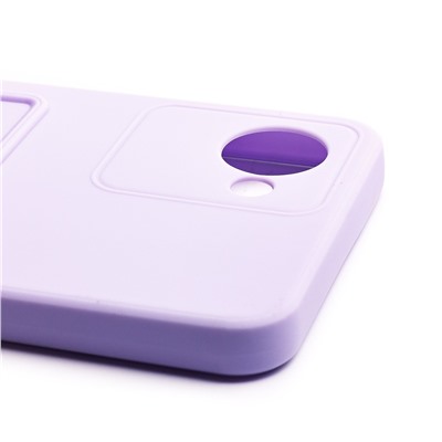 Чехол-накладка SC315 с картхолдером для "OPPO realme C30" (light violet)