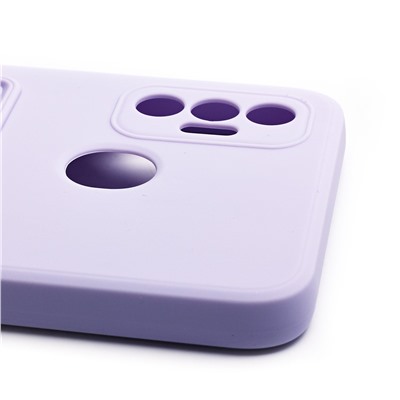 Чехол-накладка SC315 с картхолдером для "Tecno Spark 7 (2021)" (light violet)
