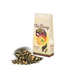 Чай                                        Teaberry                                        "Имбирный апельсин" зеленый 100 гр. картон (12)