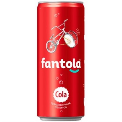 Напитки                                        Fantola                                        Лимонад Кола 0,33 л, ж/б (12)/в пал 180
