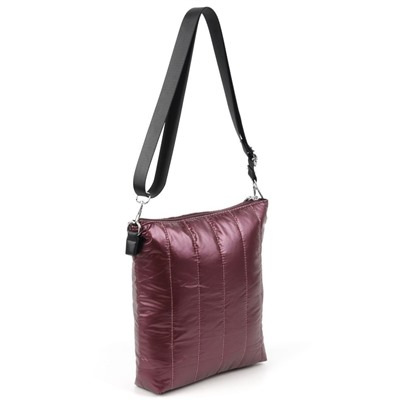Женская дутая стеганная сумка-планшет через плечо 1293-1 Ред