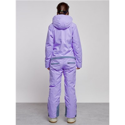 Горнолыжный комбинезон женский зимний фиолетового цвета 2323F
