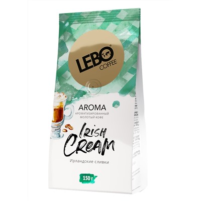 Кофе                                        Lebo                                         IRISH CREAM 150 гр. молотый с ароматом ирландских сливок (12)