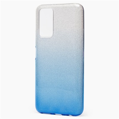 Чехол-накладка SC097 Gradient для "Huawei Honor 10X Lite" (blue/silver)