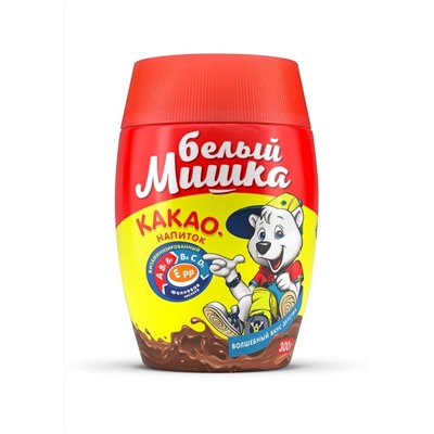Напитки                                        Белый мишка                                        Какао 300 гр. гран. ПЭТ (12)