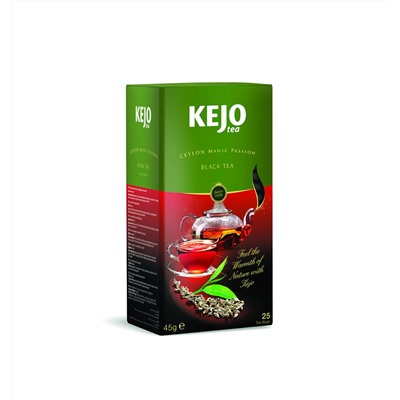 Чай                                        Kejofoods                                        CEYLON MAGIC PASSION, 25 пак. х 1,8 гр. (10) черный