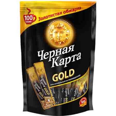 Кофе                                        Черная карта                                        Черная карта GOLD 2 гр.*100 (6)