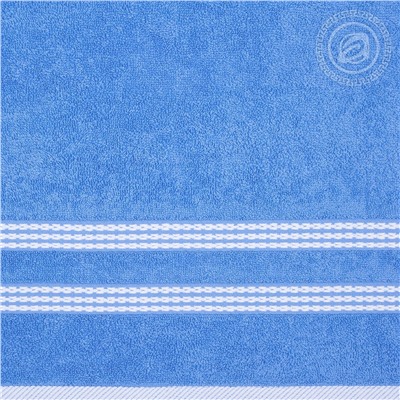 Полотенце махровое Классик спокойный синий Арт Дизайн