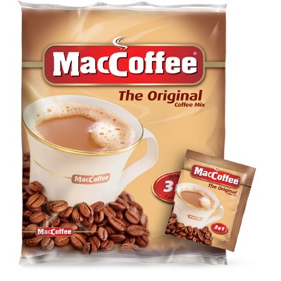 Кофе                                        Maccoffee                                        Кофе 3 в 1 MacCoffe Original 20 гр. х 25 пак. (40)/ в пал 24