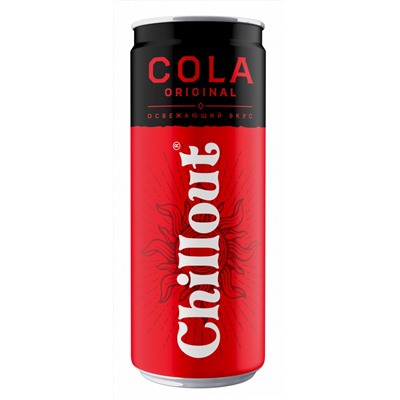Напитки                                        Chillout                                        Тоник "Chillout Cola» 0,33 л ж/б (12 шт.)/в пал 180