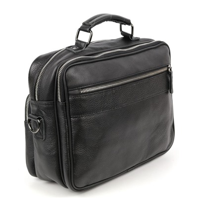 Мужская кожаная сумка-портфель В309 Блек