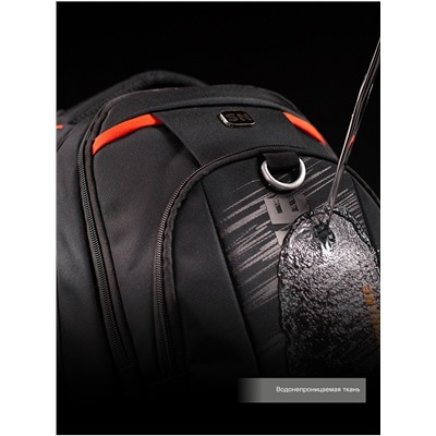 Рюкзак SkyName 90-8806 черный-оранжевый 30Х16Х42