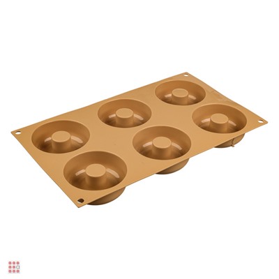 Форма для приготовления пончиков "Донатс" 30х17, 5х3см, силикон