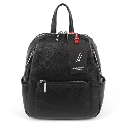 Женский кожаный рюкзак Sergio Valentini SV-SZ749/C Блек