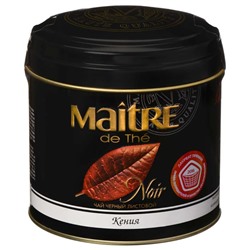 Чай                                        Maitre de the                                        Кения 100 гр., черный лист, ж/б (6) (бар130р)