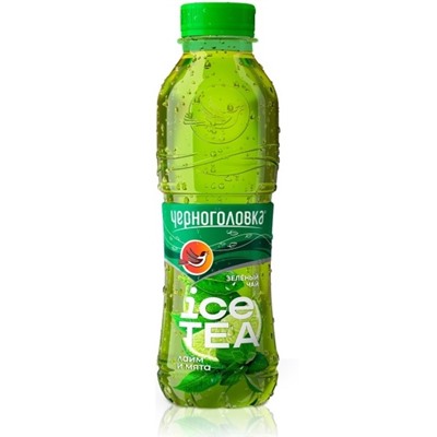 Напитки                                        Напитки из черноголовки                                        Холодный чай зеленый Мята-Лайм 0,5 л, ПЭТ (12)/в пал 108