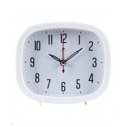 *Часы будильник  B5-003 белый Классика