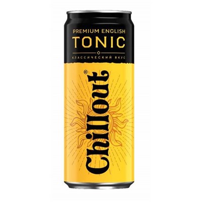 Напитки                                        Chillout                                        Тоник "Chillout Premium English Tonic» 0,33 л ж/б (12 шт.)/в пал 180