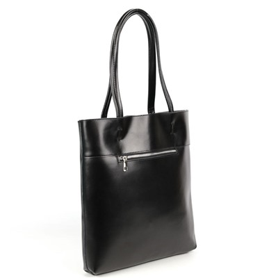 Женская кожаная сумка шоппер 8688-220 Черный