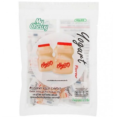Жевательные молочные конфеты - ириски с йогуртом My Chewy 67 гр