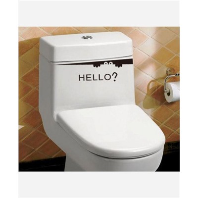 Наклейка в ванную комнату "Привет" 904760