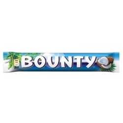 Кондитерские изделия                                        Bounty                                        Шоколад Баунти молочный 55 гр. (32 шт) 6 бл. в кор./60 в пал