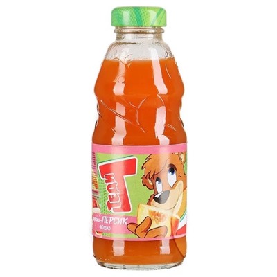 Напитки                                        Теди                                         морковь-Персик-яблоко 300 гр. нектар, ст. (20)