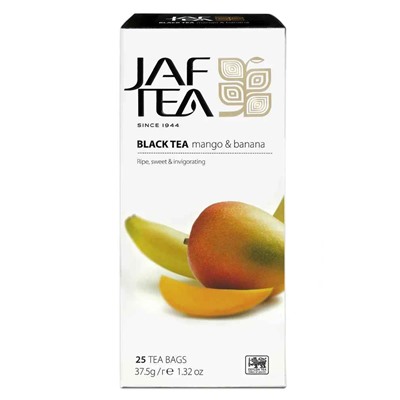 Чай                                        Jaf tea                                        PC Mango Banan 25 пак.*1,5 гр. черн.с аром.манго и банана (36) (361)