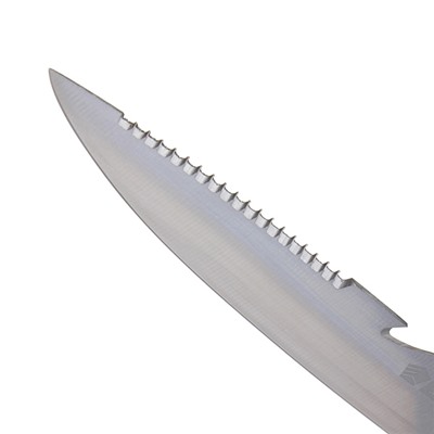 Нож нетонущий для рыбалки и туризма c ножнами, нерж.сталь