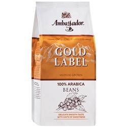 Кофе                                        Ambassador                                        Ambassador Gold Label 200 зерно пакет (6)