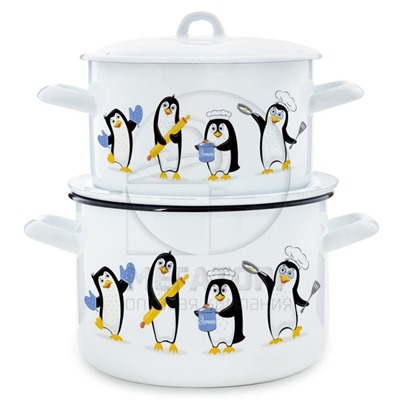 Н-р посуды "Пингвины" 2,9л, 4,3л,
