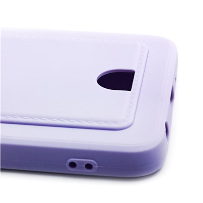 Чехол-накладка SC315 с картхолдером для "Tecno Pova 2" (light violet)