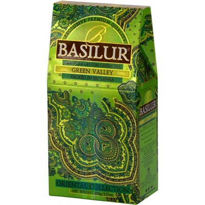 Чай                                        Basilur                                        Восточная коллекция "Зеленая долина" 100 гр., зелен., картон (12) (70858)