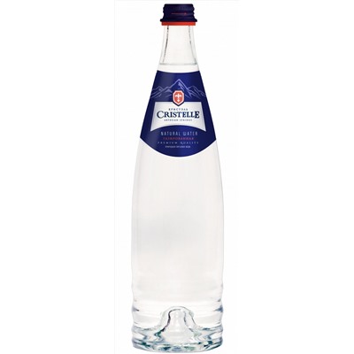 Напитки                                        Черноголовка                                        CRISTELLE Природная питьевая вода "Куртуа" газированная 0,75 л, ст/бут. (6)