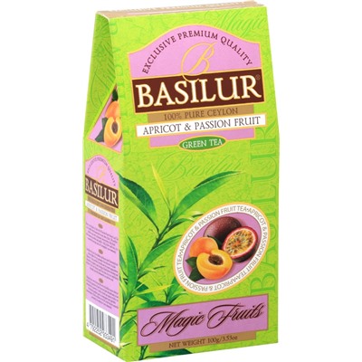 Чай                                        Basilur                                        Волшебные фрукты "Абрикос и маракуйя" 100 гр., зеленый, картон (12) (71312)