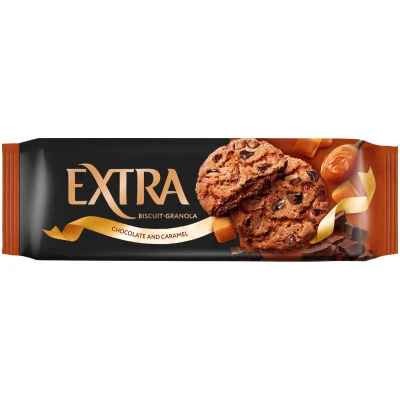 Кондитерские изделия                                        Любятово                                        EXTRA Печенье "Сдобное" шоколад,карамель 150 гр, подушка (12)