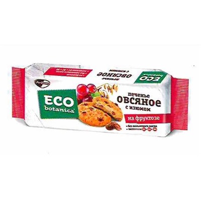 Кондитерские изделия                                        Eco-botanica                                        Печенье ECO-BOTANICA с Изюмом,280 гр. (15)