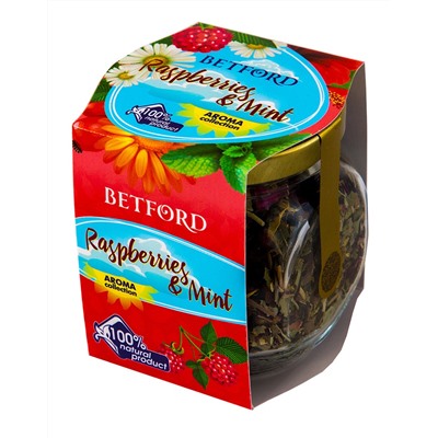 Чай                                        Betford                                        35 гр. Raspberris & Mint (Малина мята) стекло (6)