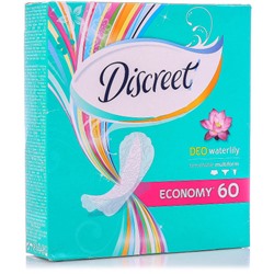 Прокладки ежедневные Discreet (Дискрит) Deo Watelily, 60 шт